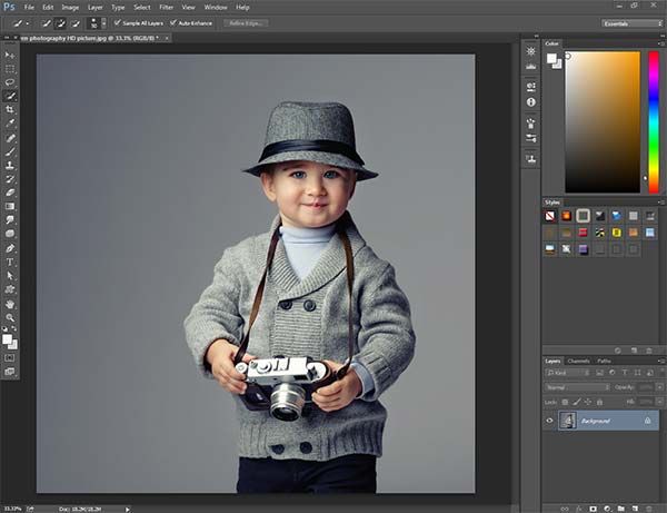 how to outline an image in photoshop