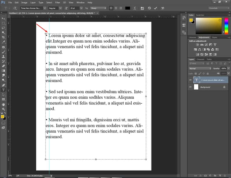 How to Do Bullet Points in Photoshop ? 7 Easy Steps 4