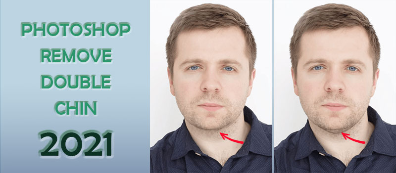 how to get rid of a double chin in photoshop