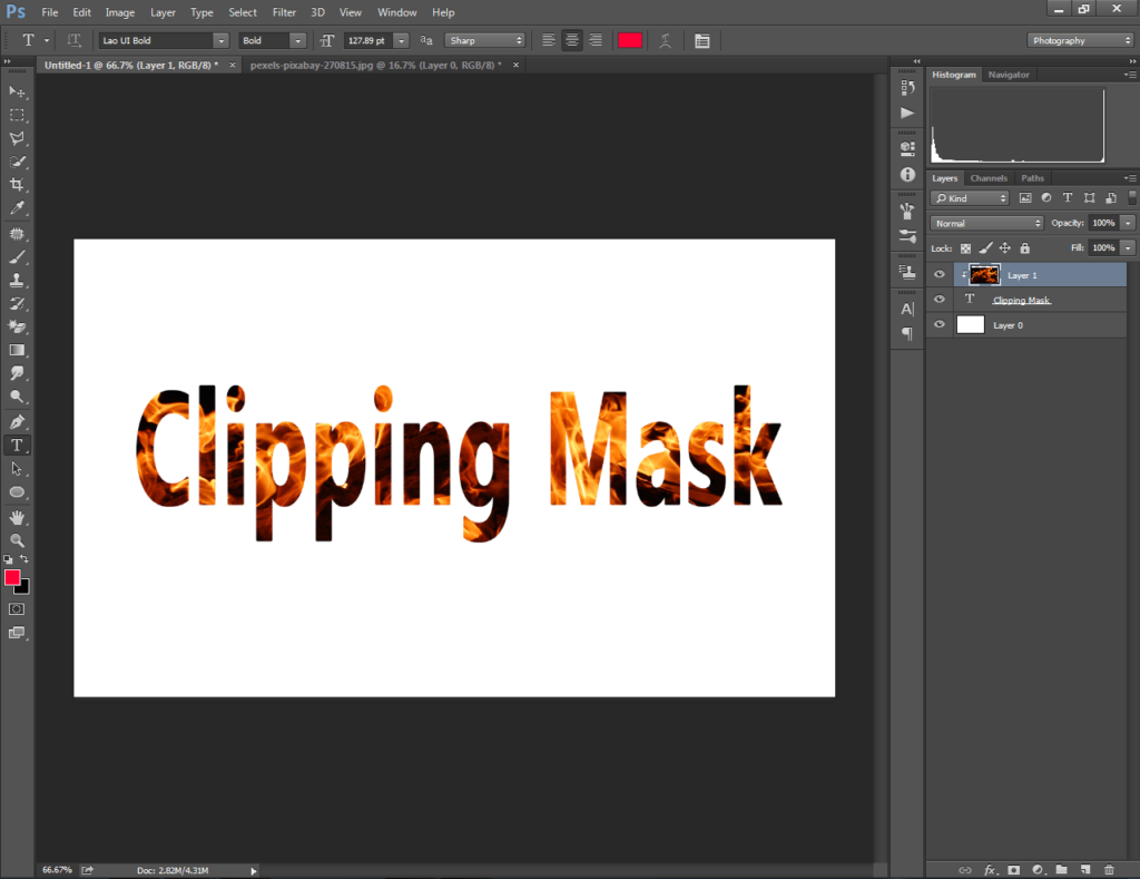 how to make a clipping mask in photoshop