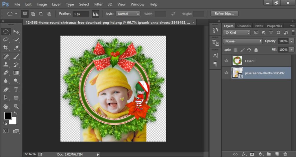 photo cut out ornaments 